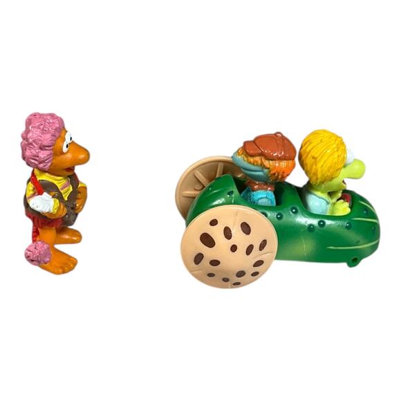 Vintage Fraggle Rock Figures Set 1980s PVC Toys Gobo Red Doozers Rare Jim Henson - Picture 4 of 14